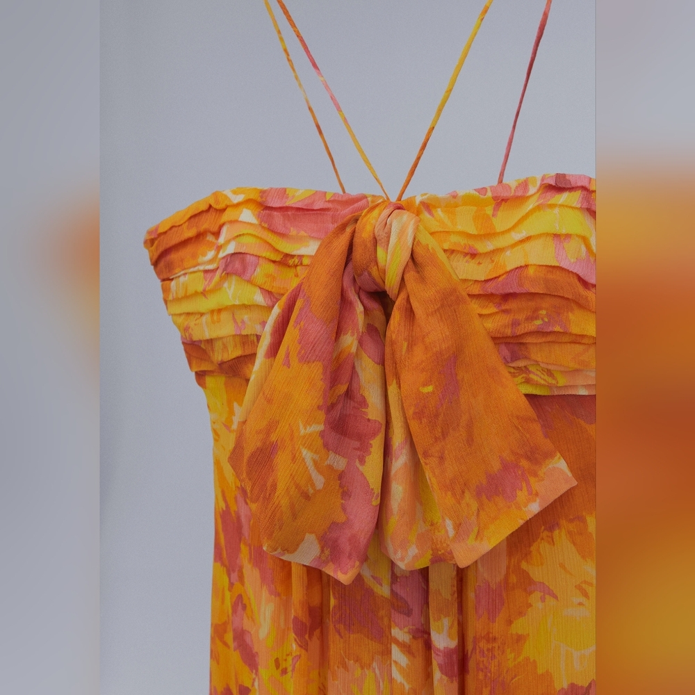 MANGO Selection Bow Maxi Dress - Picture 2 of 5